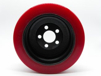 Roues & Roulettes - Roues Motrices - Roue Motrice Polyurethane Rouge 